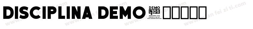DISCIPLINA DEMO字体转换